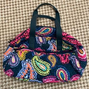 Vera Bradley small duffel travel bag with shoulder strap